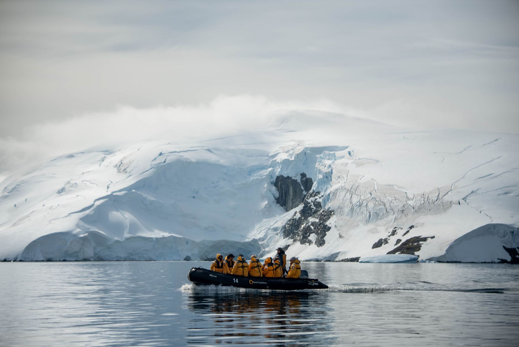 Among the icebergs
