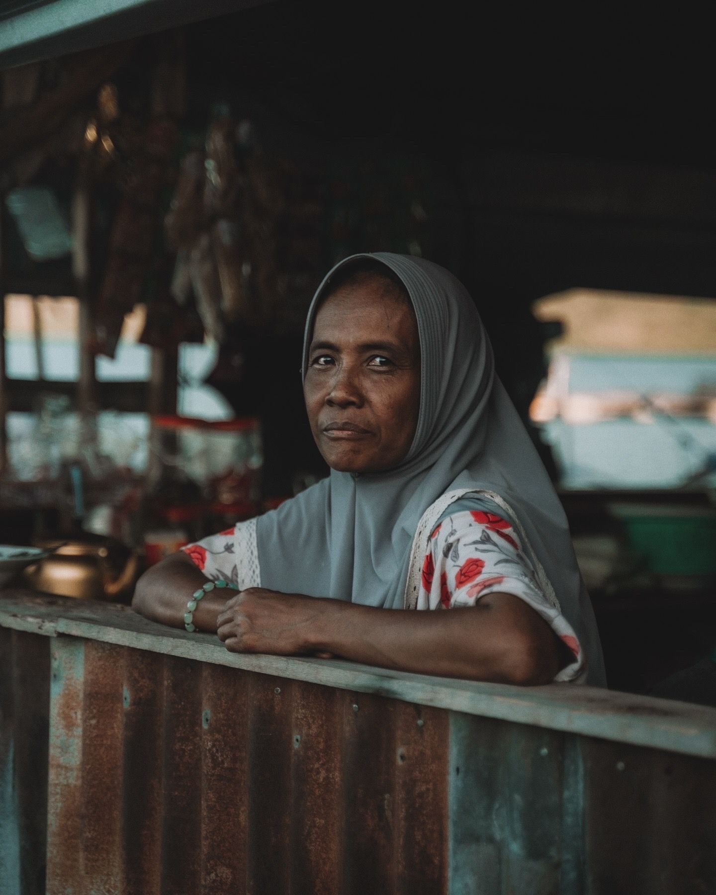 A local woman at her warung