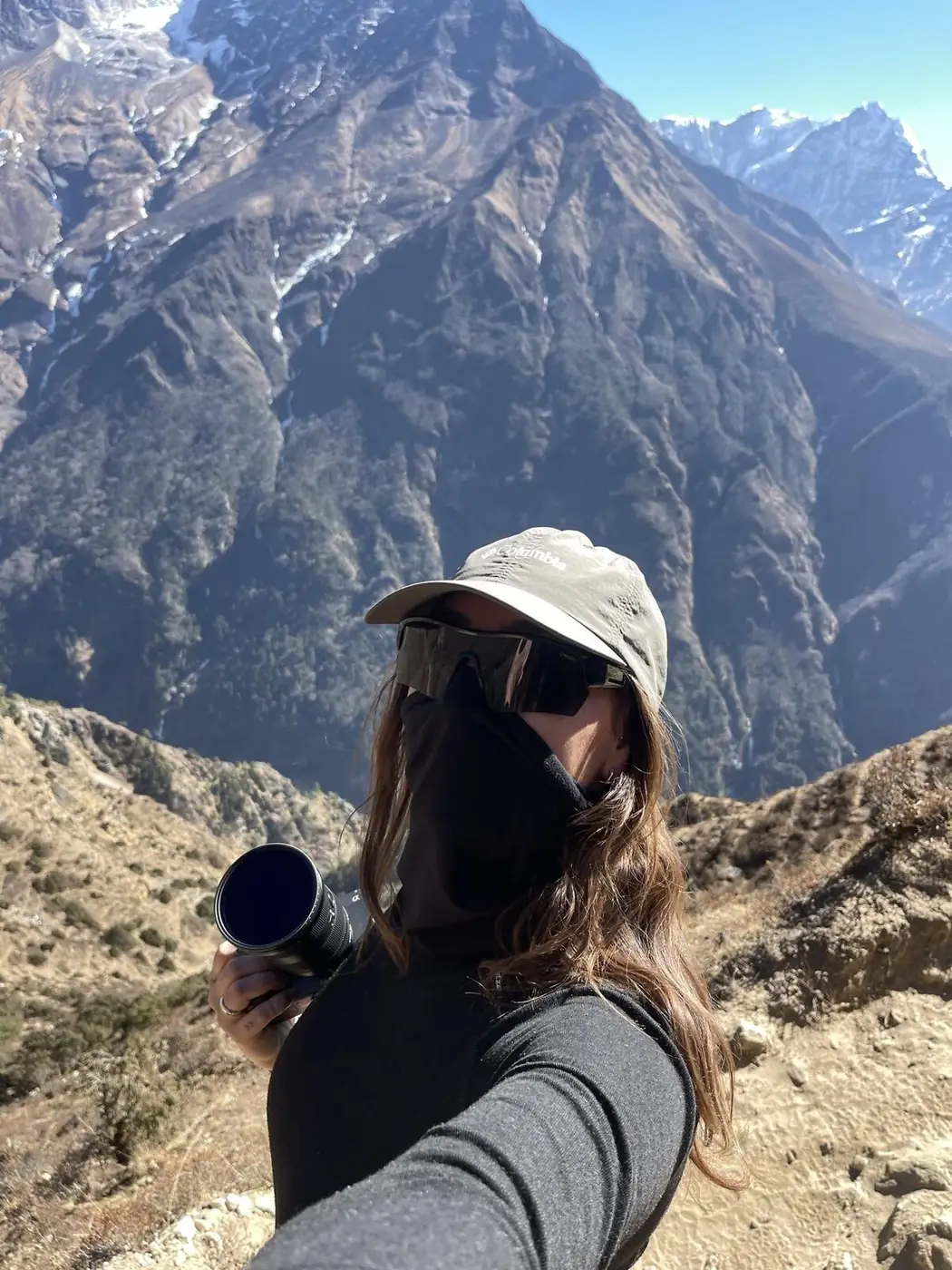 On the trail in the Khumbu valley